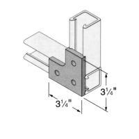 Strut Connector Plates: Three-Hole Corner Plate