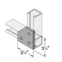 Strut Connector Plates: Three-Hole Bevel Corner Plate