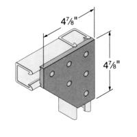 Strut Connector Plates: Six-Hole Bevel Corner Plate