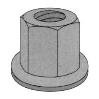 Strut Hardware: Hex Flange Nuts