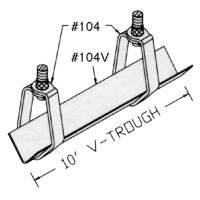 Galvanized Metal - V-Trough